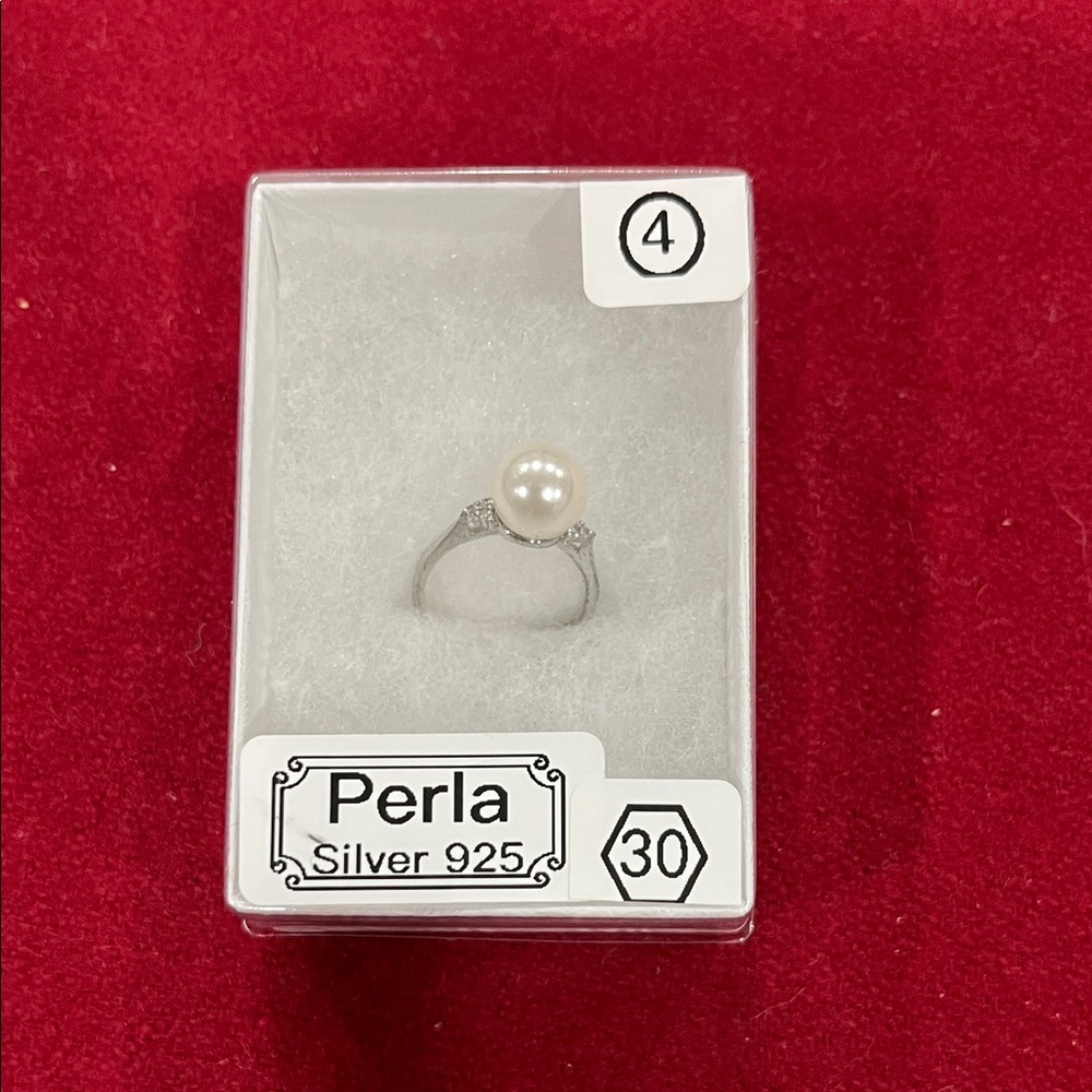 925 Silver Pearl Ring